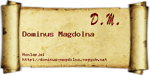 Dominus Magdolna névjegykártya